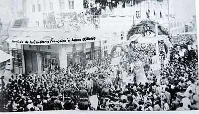 1919 June the entry of the French cavalry ito Adana.jpg