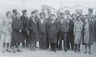 1931 Dec Graduates of the Melkonian Institute in Cyprus bound for Soviet Armenia....about to embark for Batum