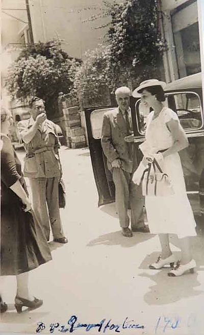 1950 Jun 22 AGBU Board member Miss Lila Karageozian arrival to the AGBU dispensary in Beirut