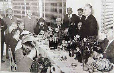 1955 Feb 17 St Vartan Day Giligian School official Inauguration and transmission to Arm church Authorities