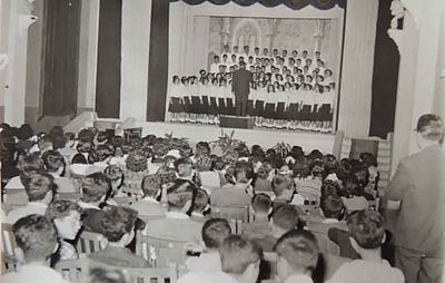 1954 May 2 AGBU 48th Anniv in St Joseph Univ Tarouh Hov joint choir