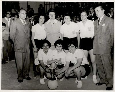 1953 May 2 AGBU Tarouhy Hagopian school Volleyball Champion team
