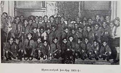 1951 Apr 8 AYA Zareh Noubar Scouts group