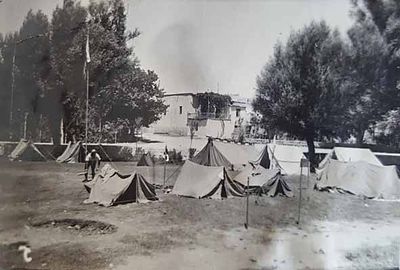 1945 Aug 13 AGBU-AYA Zareh Noubar Scouts campsite in Meyrouba 1