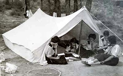 1959 Aug 9 AYA Zareh Noubar Girl scouts Summer camp Naas Bikfaya