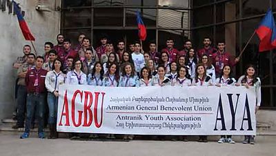 2015 Mar 22 AGBU AYA scouts volunteers at Youth Marathon