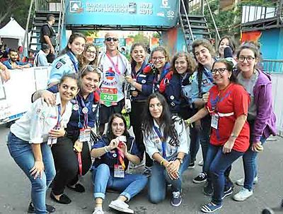 2015 Mar 22 AGBU AYA scouts volunteers at Youth Marathon