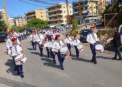 2015 Apr 23 Armenian Genocide100 AGBU-AYA Youth March to Antelias