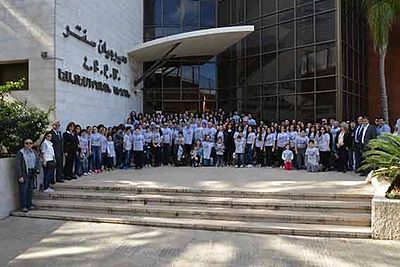 2015 Apr 24 Armenian Genocide100 March participants A group of AGBU-AYA members at AGBU Demirdjain center
