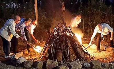 2015 Aug 30 Antranik Sevan scout Bonfire at Chbenieh