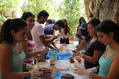 2015 Aug 2 AYA University students tripto Faqra