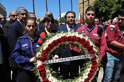 2015 Apr 24 morning Antelias Armenian Genocide Commemoration