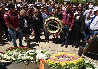2015 Apr 24 Armenian Genocide100 AGBU Ladies Auxiliary wreath