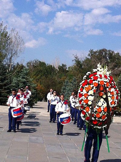 2015 Sep 5 AGBU-AYA Leb Marching Band in Armenia
