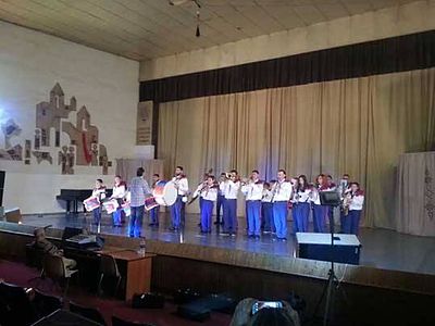 2015 Sep 3 AYA Marching band at Hayortiats Doun-Armenia