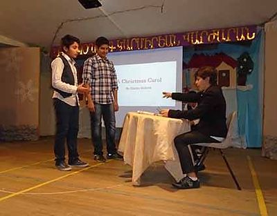 2015 Dec 22 AGBU Boghos K. Garmirian school New Year at school