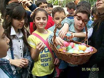 Apr 1 AGBU Boghos K. Garmirian school at Easter2