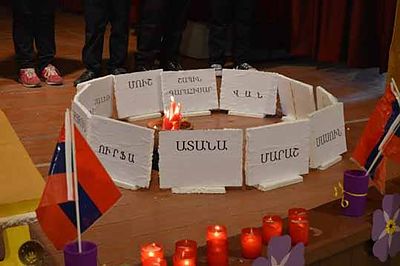 Apr 22 Levon G. Nazarian school Armenian Genocide Commemoration