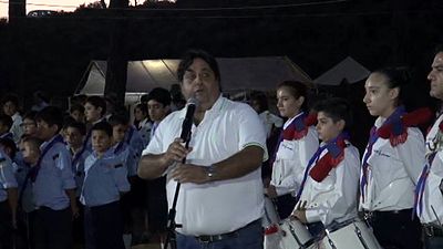 2015 Aug 29 AGBU AYA Antelias scouts Summer camp Bonfire Ayroun