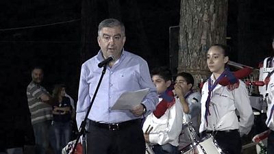 2015 Aug 29 AGBU AYA Antelias scouts Summer camp Bonfire Ayroun