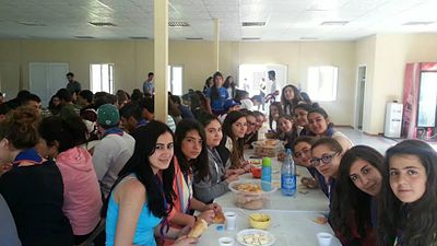 2015 Jul 10 AGBU-AYA Lebanon chapter scouts at Antranik scout camp Armenia